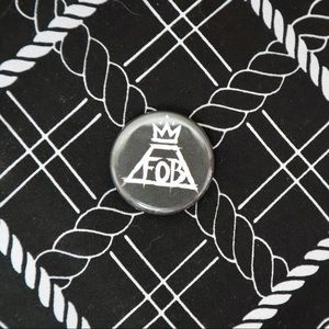Mini Fall Out Boy / FOB Logo Button Pin